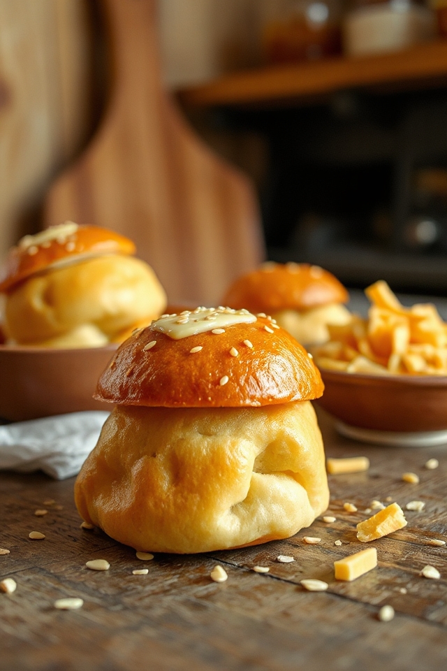 baking golden cheese bites
