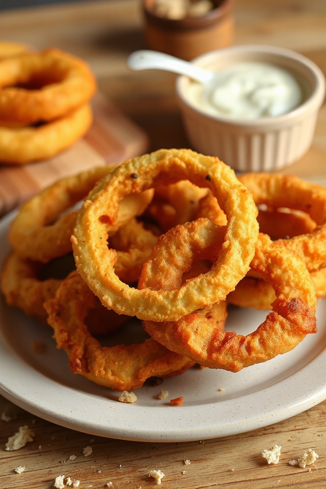 beer battered onion rings