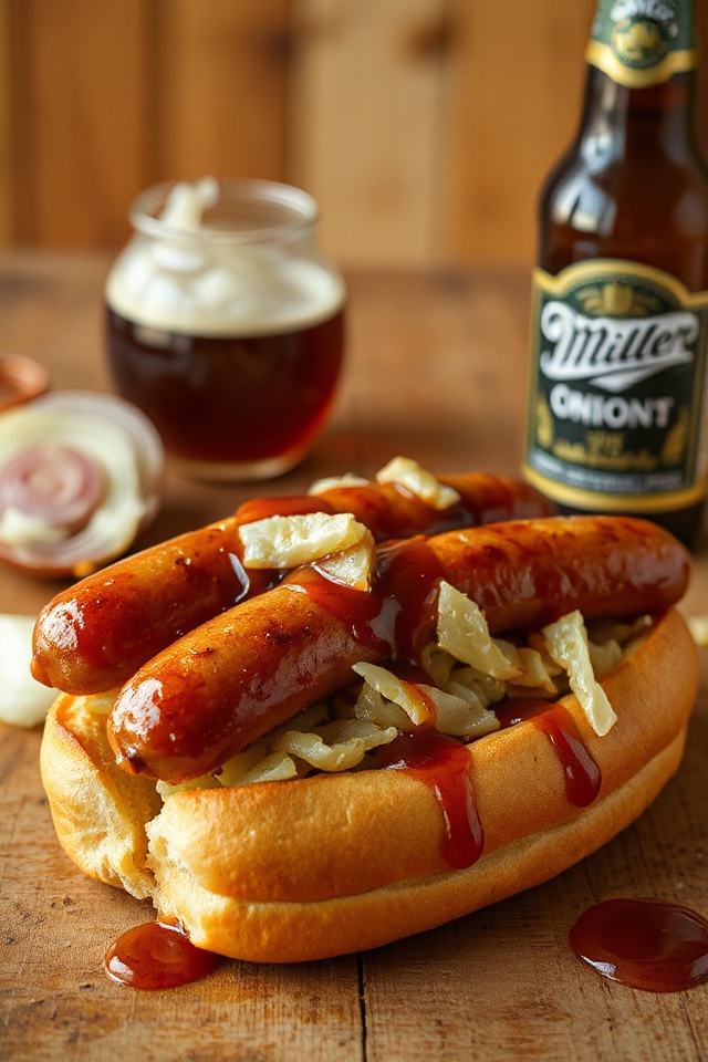 beer bratwurst cooking process