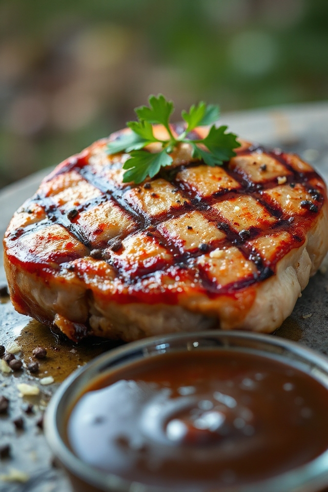 beer brined pork chops