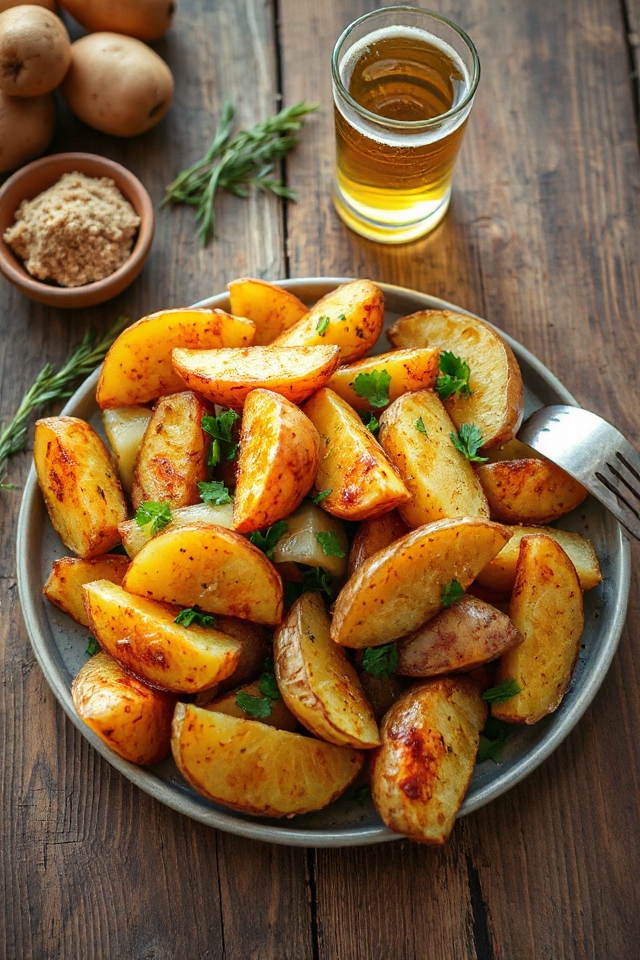 beer flavored potatoes recipe