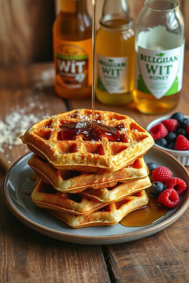 beer infused belgian waffles recipe
