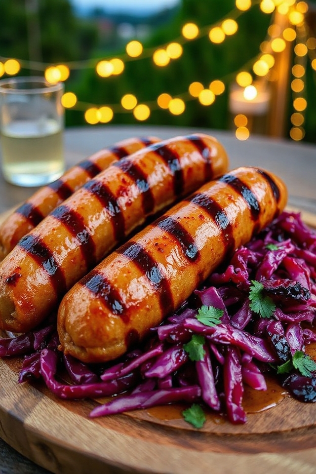 beer infused bratwurst grilling process