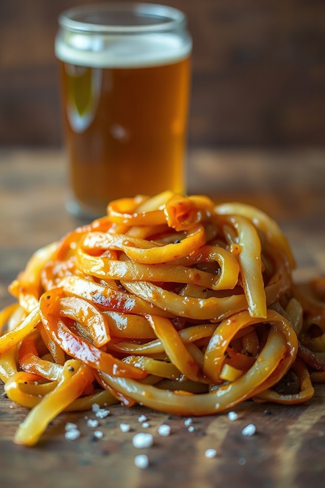 beer infused caramelized onions recipe