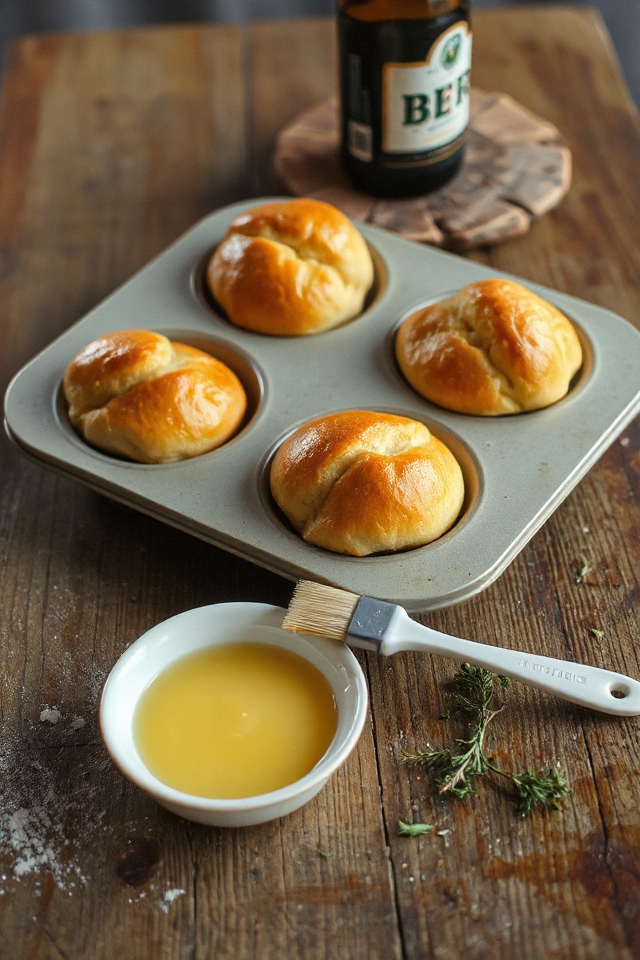 beer infused indulgent rolls