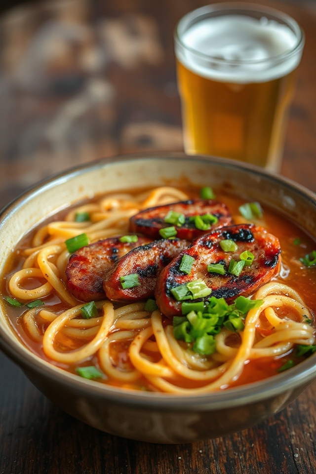 beer infused ramen noodle delight