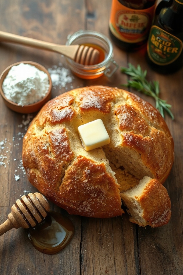 beer infused sweet quick bread
