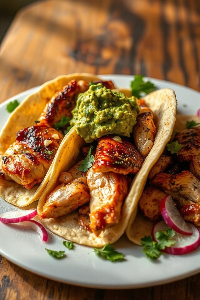 beer marinated chicken tacos recipe
