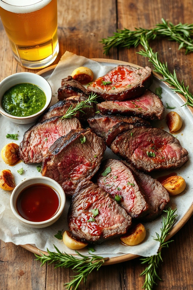 beer marinated flank steak recipe