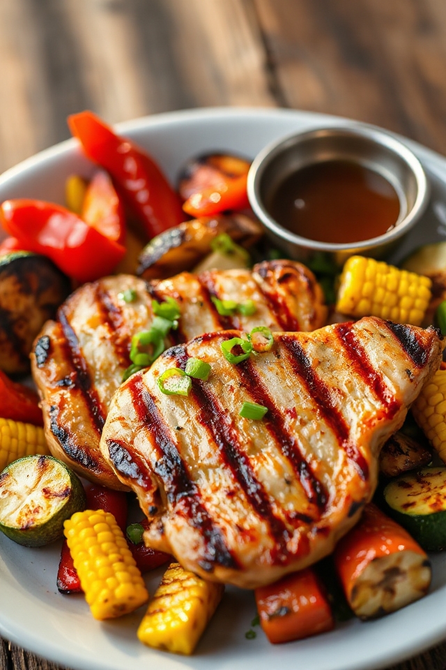 beer marinated grilled pork chops