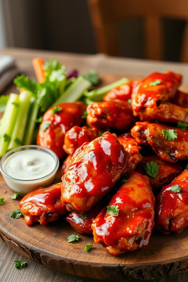 beer soaked buffalo wings