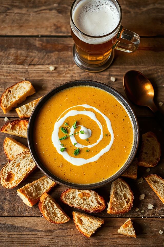 beer soup with shallots