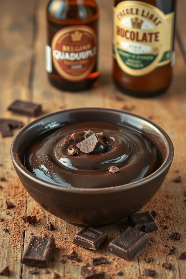 belgian chocolate beer ganache