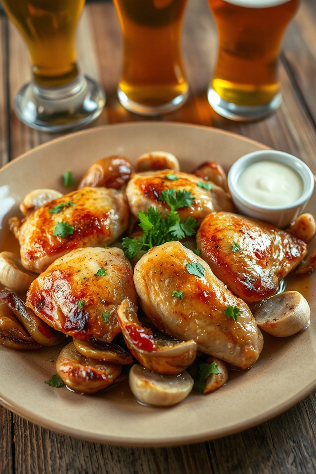 braised chicken with garlic