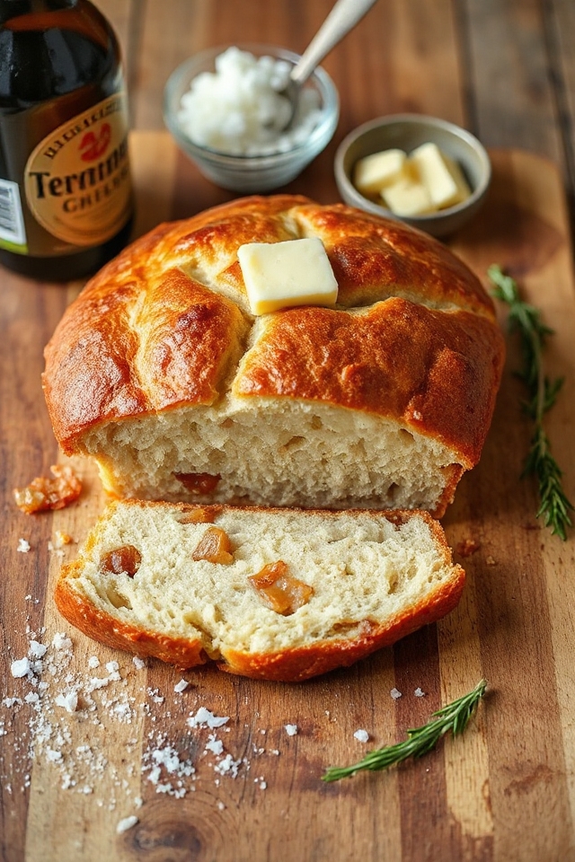 caramelized onion beer bread