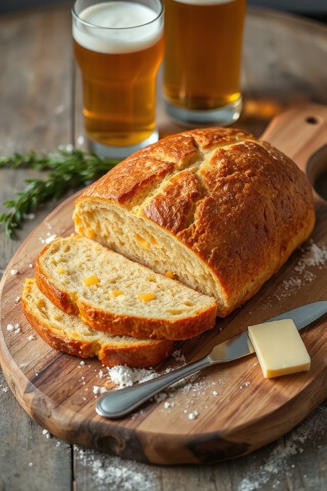 cheddar beer cheese bread