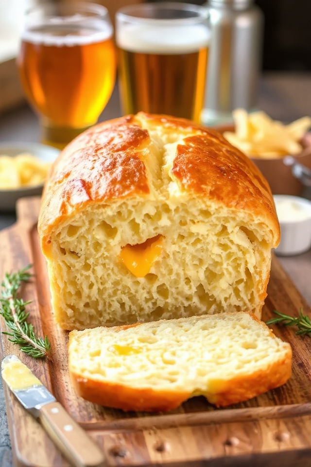 cheddar beer cheese bread