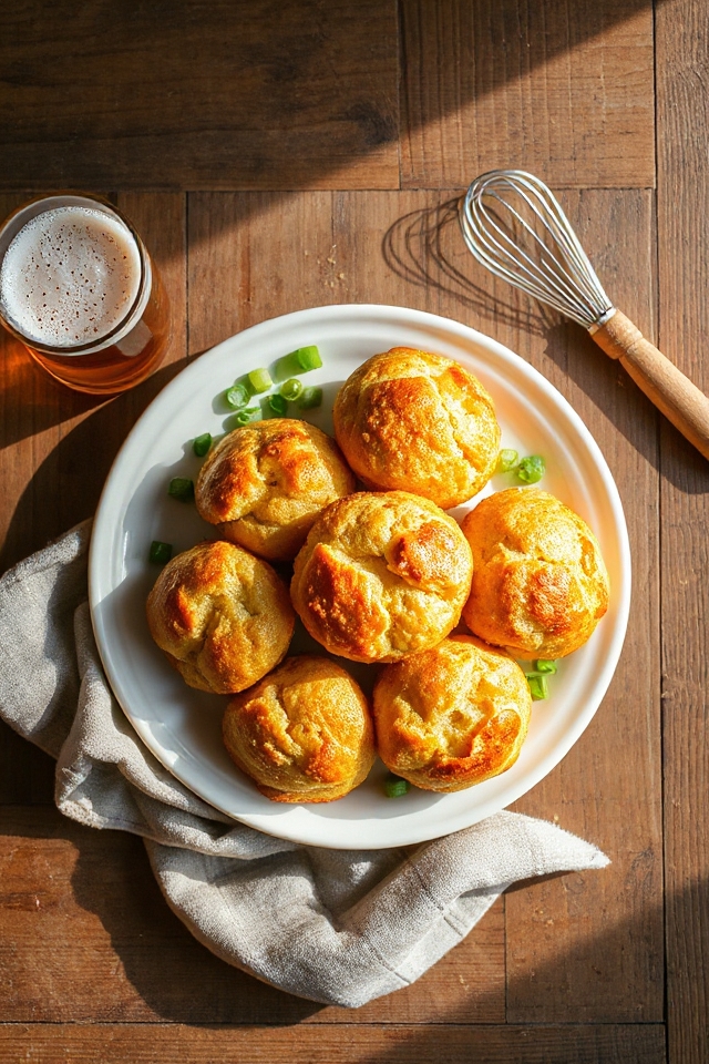 cheddar beer cheese muffins