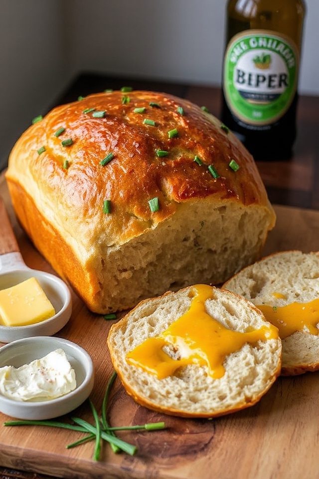 cheddar chive beer bread
