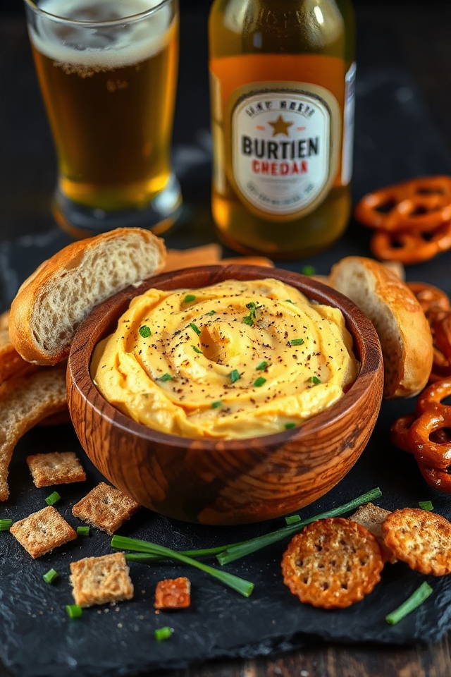 cheesy beer cheddar delight