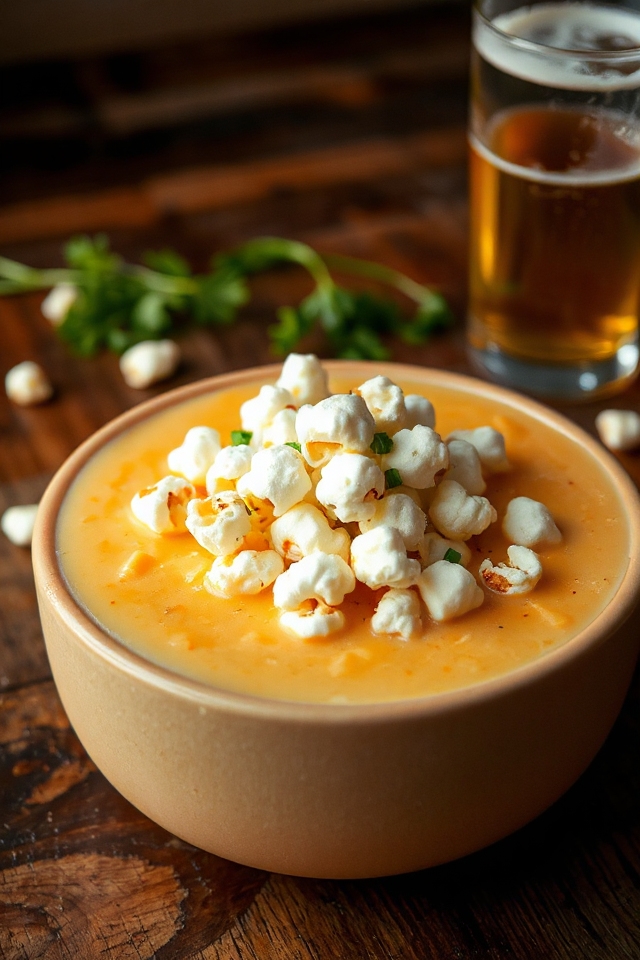 cheesy comforting beer soup
