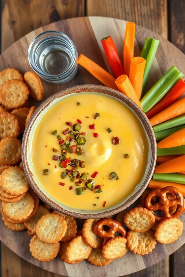 cheesy pimento beer dip