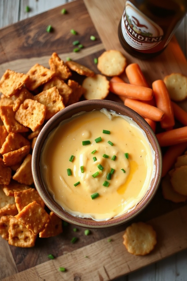 cheesy ranch beer dip