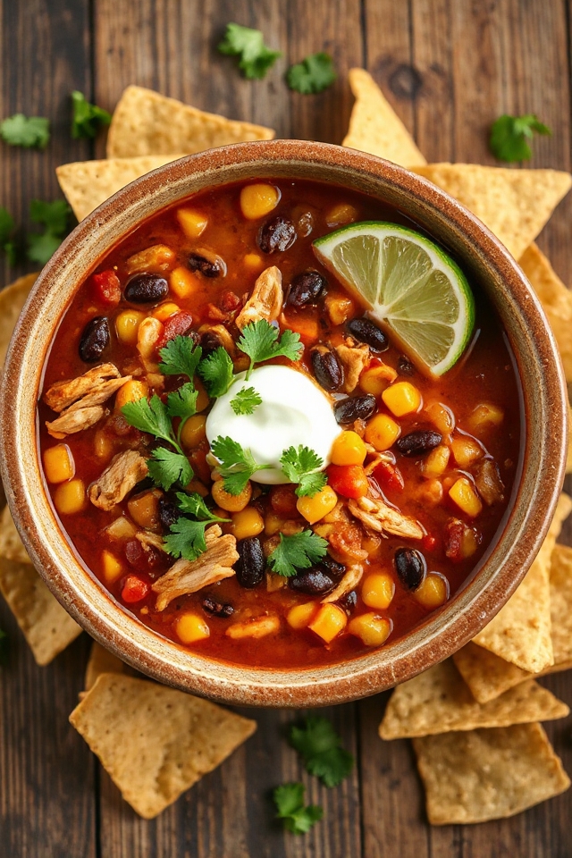 chicken taco soup recipe