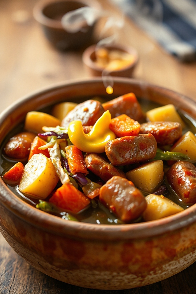 comforting beer brat stew