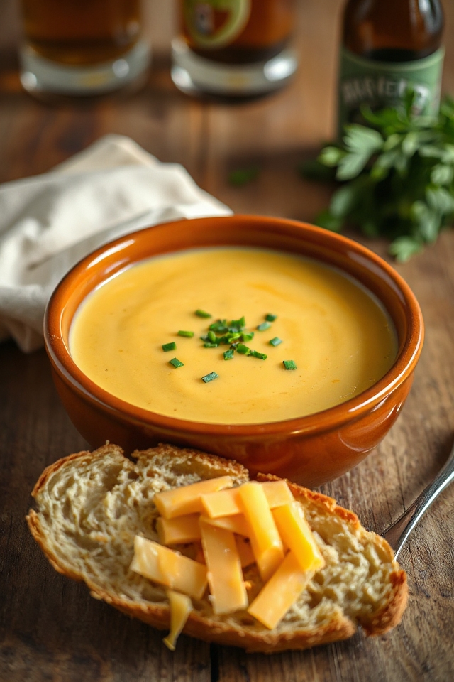 creamy beer cheese soup