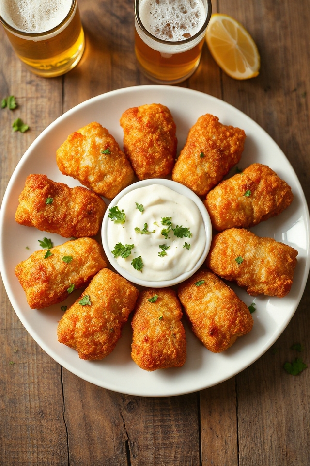 crispy beer batter halibut