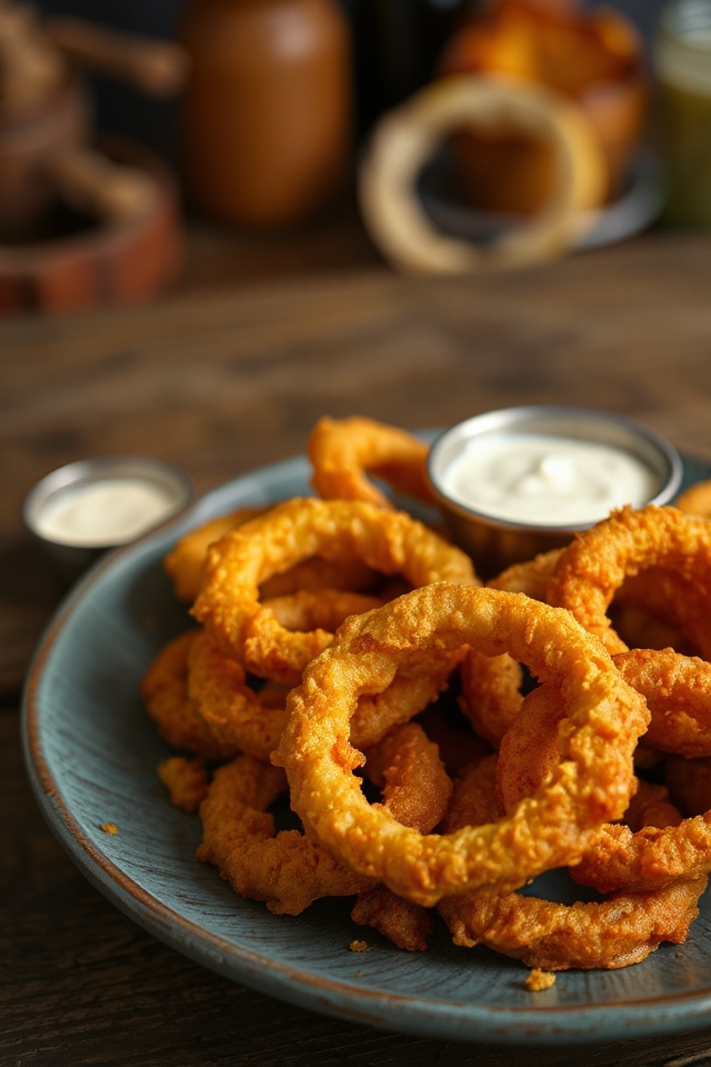 crispy beer batter onion rings