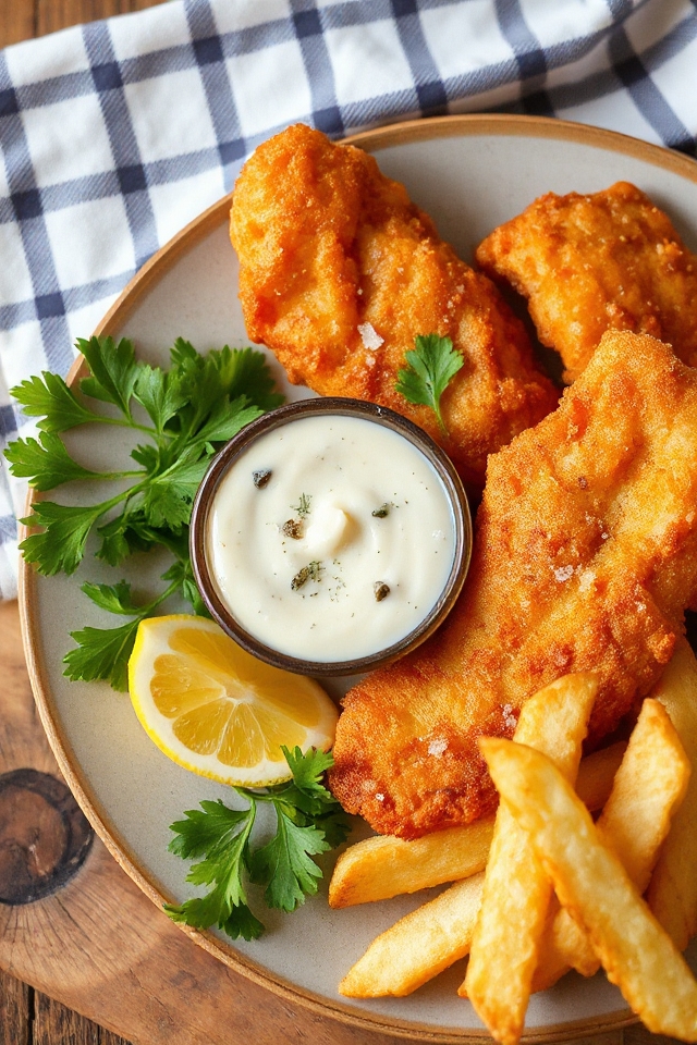 crispy beer battered fish