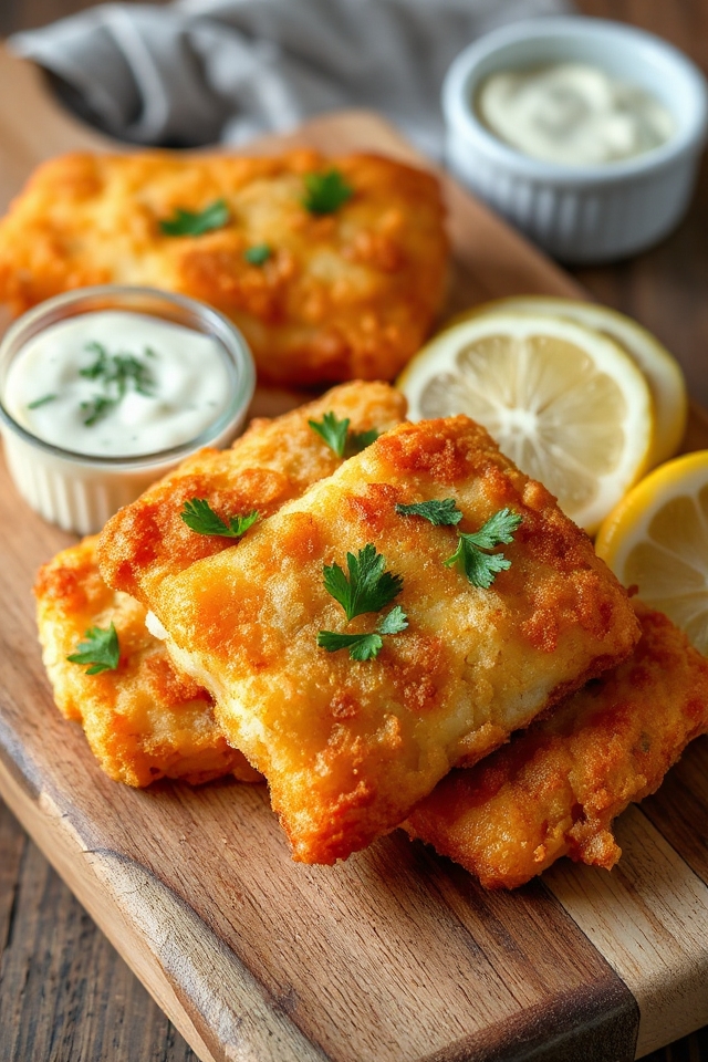 crispy beer battered halibut