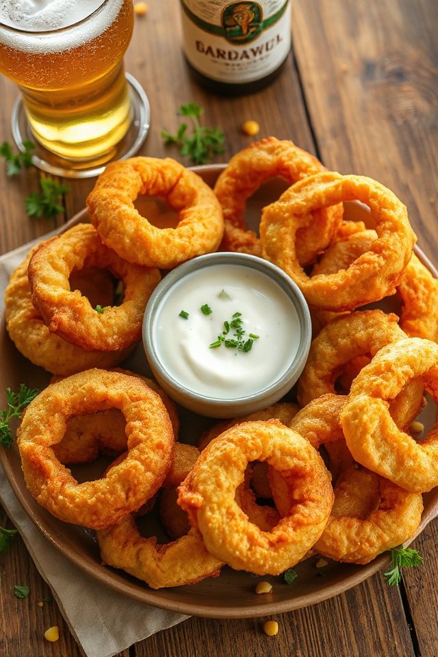 crispy onion rings recipe