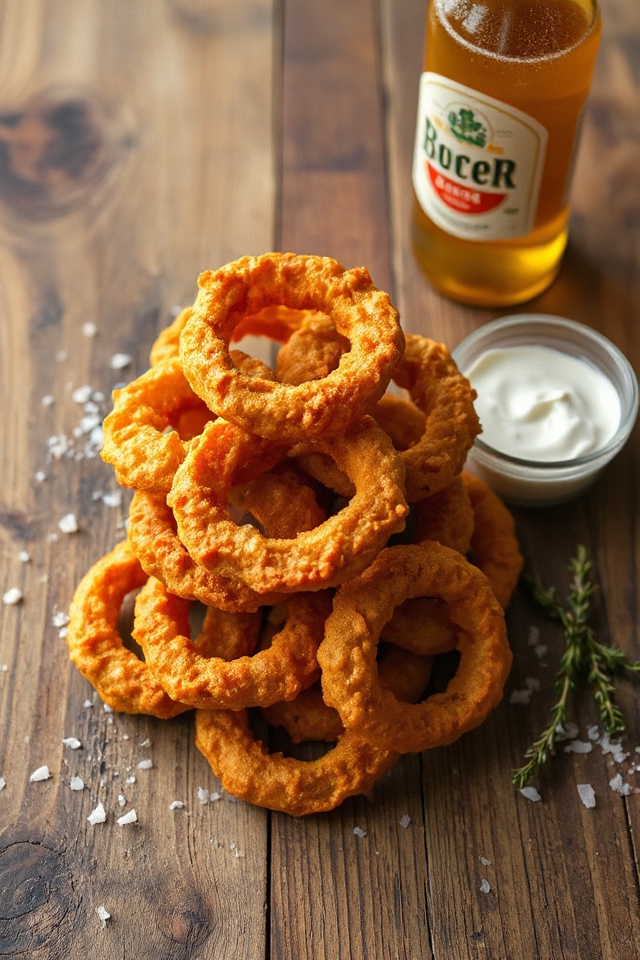 crispy onion rings recipe