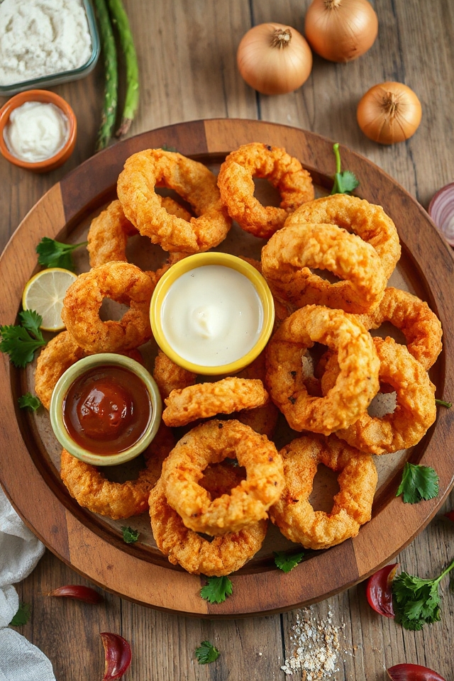 crispy spicy onion rings