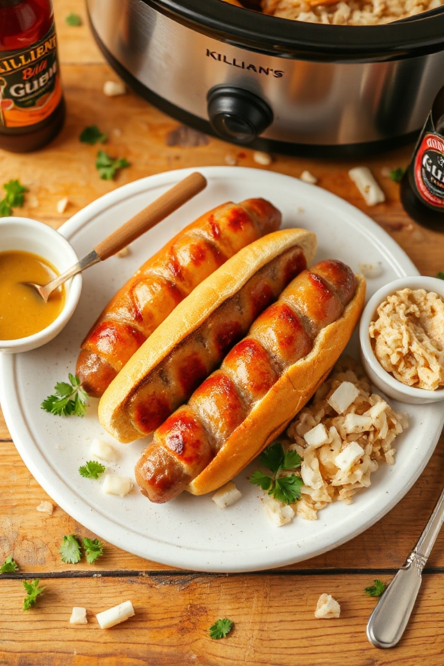 crock pot beer brats