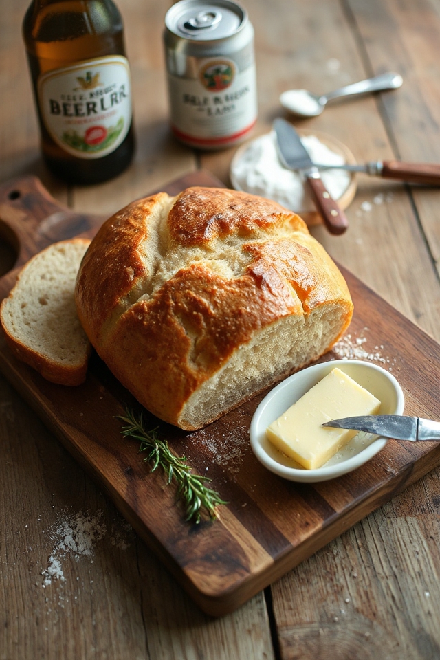 crunchy simple beer bread