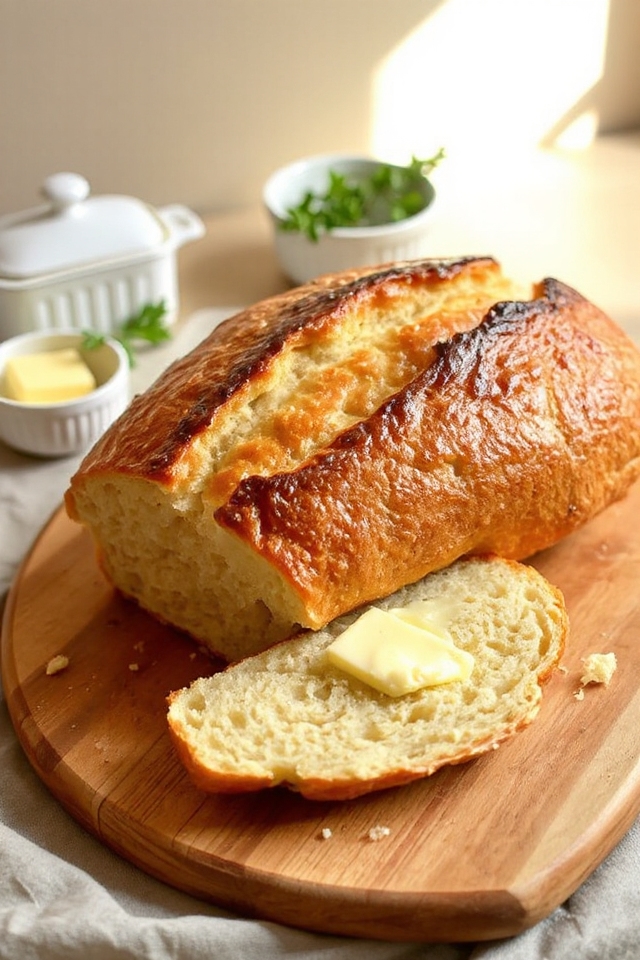 easy comforting beer bread