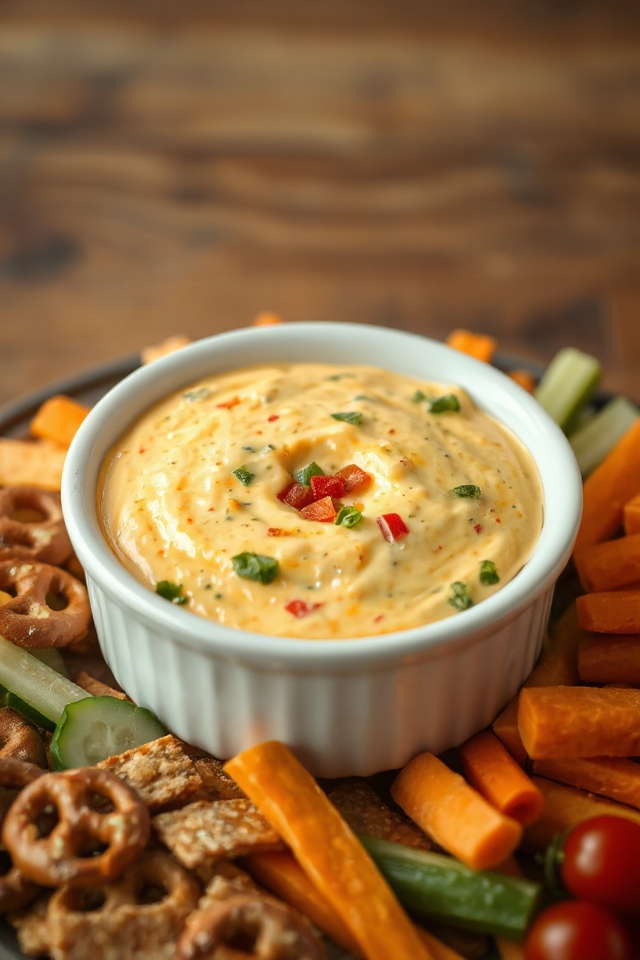 easy creamy beer cheese dip