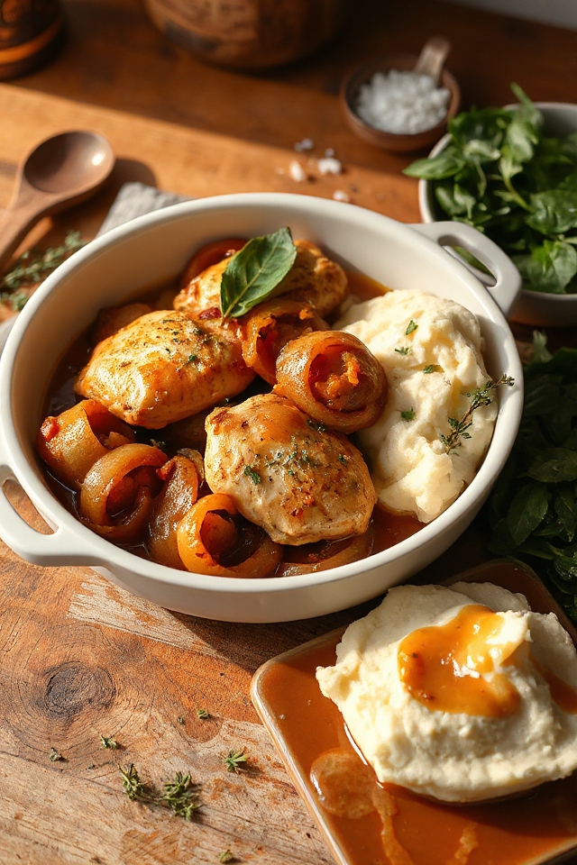 garlicky onion beer chicken