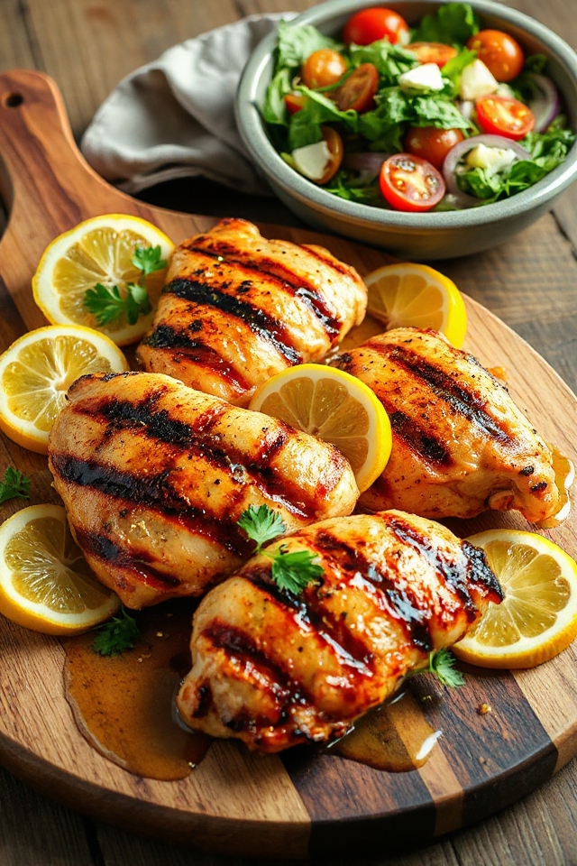 grilled lemon infused beer chicken