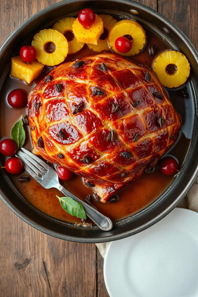 ham and beer dish