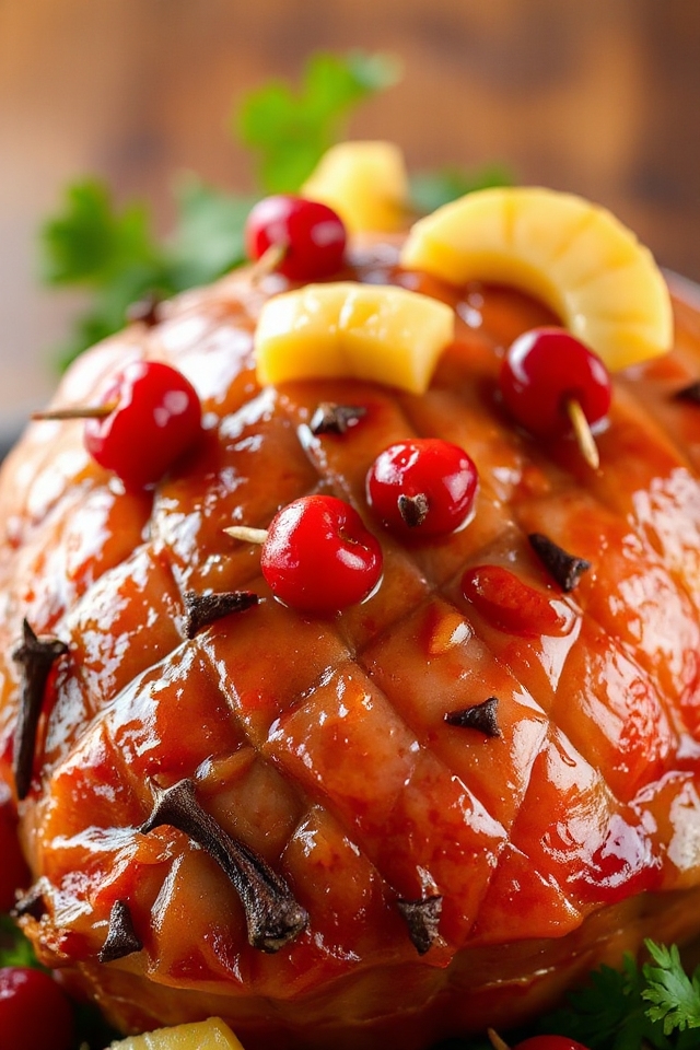 ham glazed with beer
