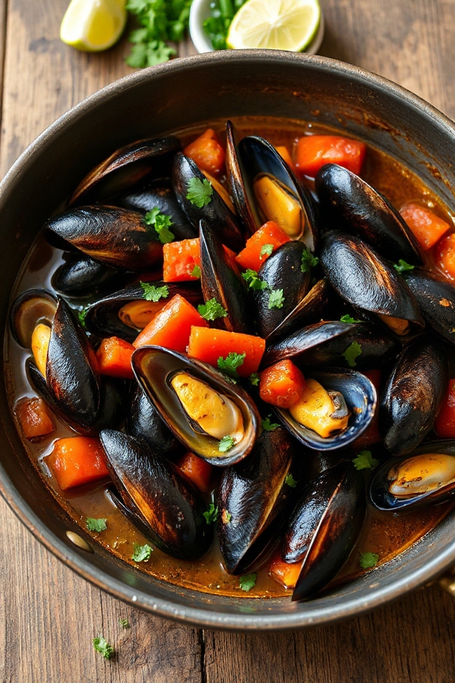 mussels cooked in beer