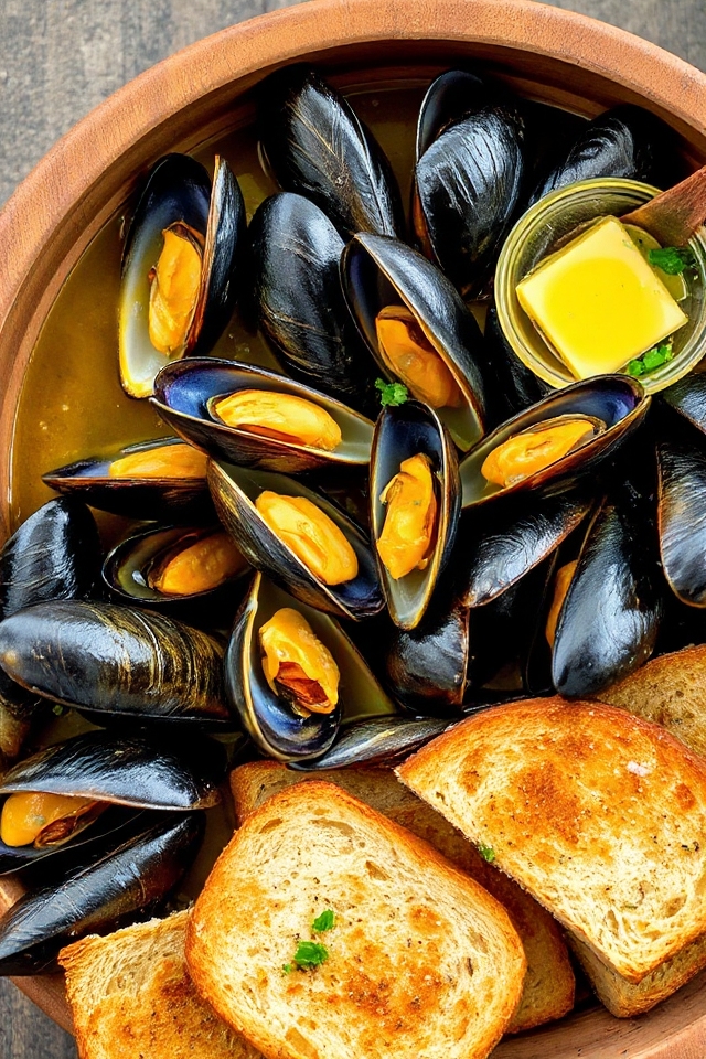 mussels steamed with beer