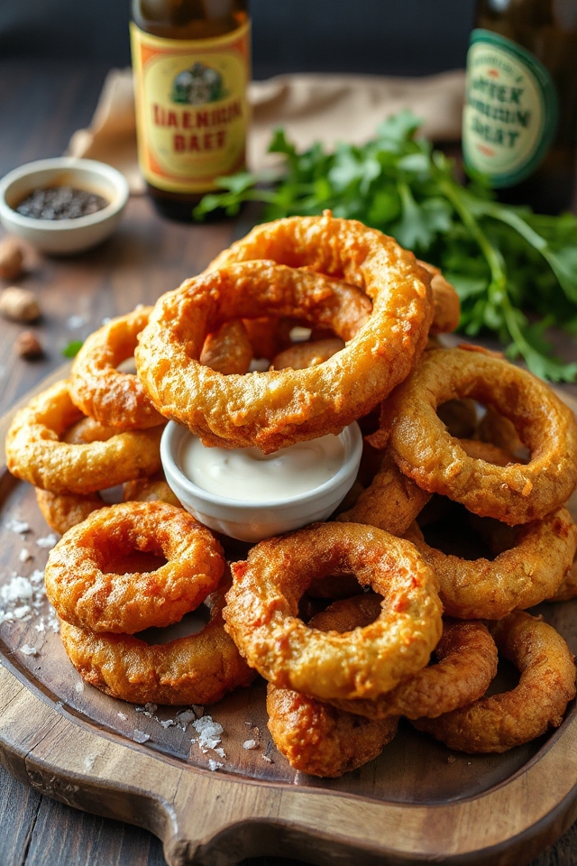 onion rings with buttermilk batter