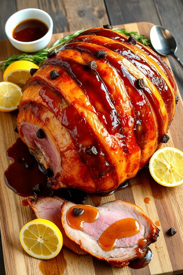 root beer glazed ham