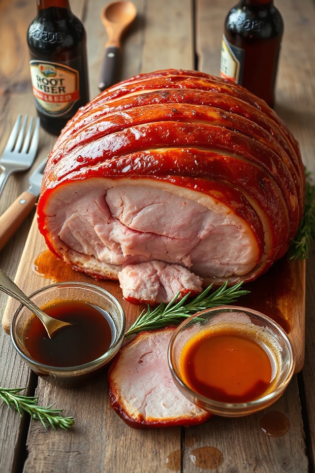 root beer glazed ham
